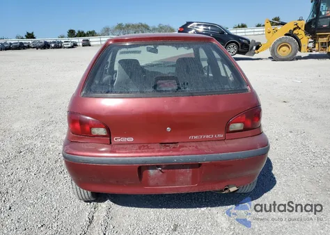 1996 Geo Metro Base из США, поврежденный, VIN 2C1MR2292T6717538